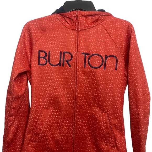 Burton WB Peak Hoodie Medium Snowbarding Logo Fleece Lined Colombo 100% Polyeste - Picture 6 of 7